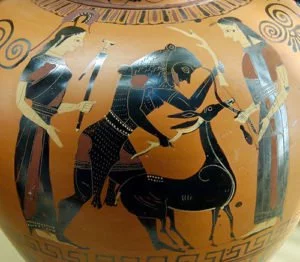 Herakles captures the Ceryneian Hind