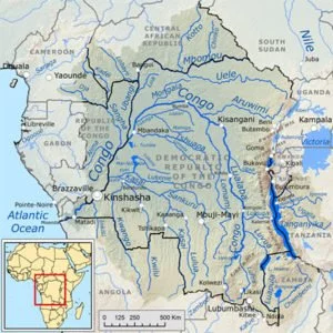Congo Drainage Basin Map