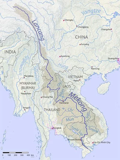 Mekong River Basin Map
