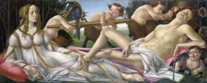 Aphrodite and Ares - Painting by Sandro Botticelli