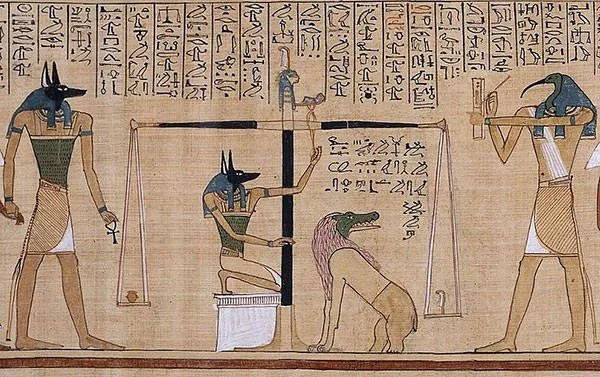 Weighing of the Heart Anubis and Thoth