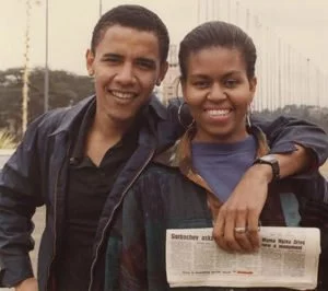 Michelle Robinson and Barack Obama