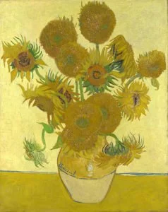 Vase with Fourteen Sunflowers (1888)