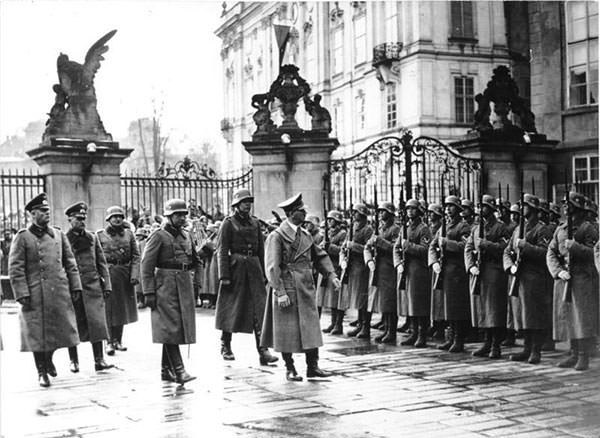 Adolf Hitler at Prague Castle in 1939