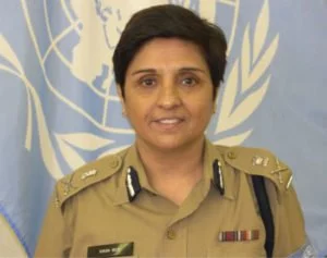 Kiran Bedi in police uniform