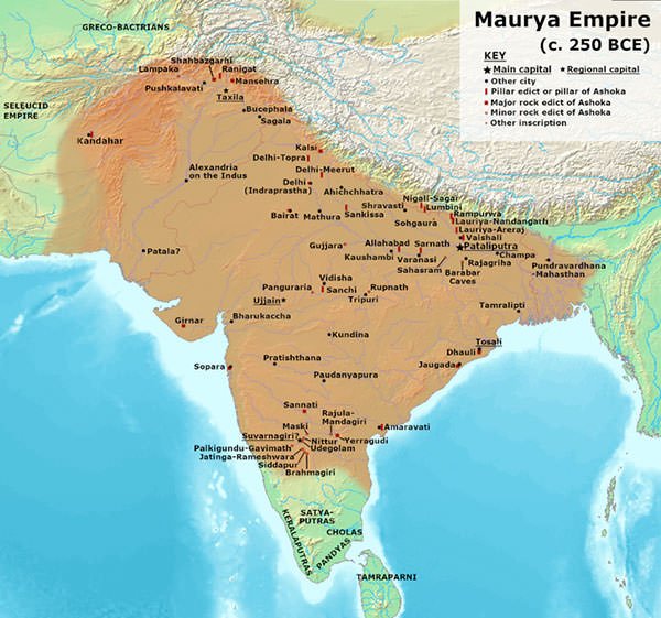 Ashoka Empire map