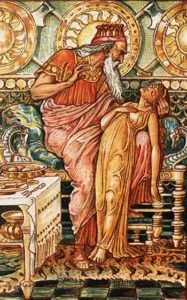 King Midas with his daughter
