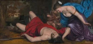 Aphrodite mourning the death of Adonis