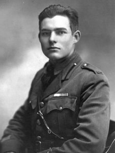 Ernest Hemingway in 1918