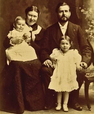 Ernest Hemingway with family