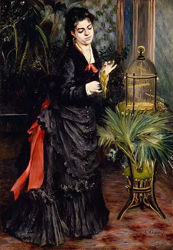 Woman with Parrot (1871)