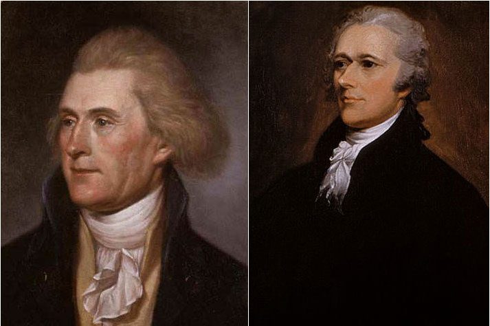 Thomas Jefferson and Alexander Hamilton